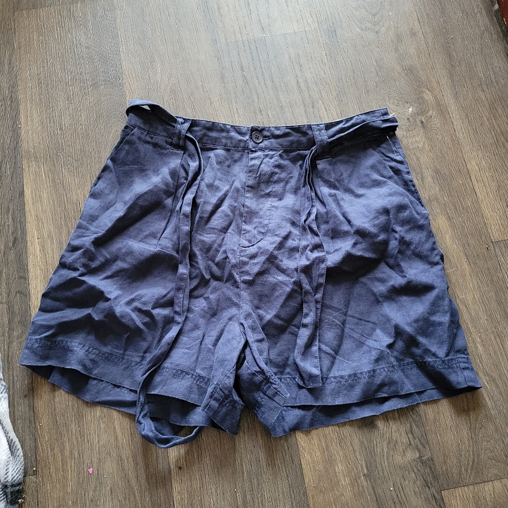Michael Stars NWT Linen High Waisted Shorts Size Large